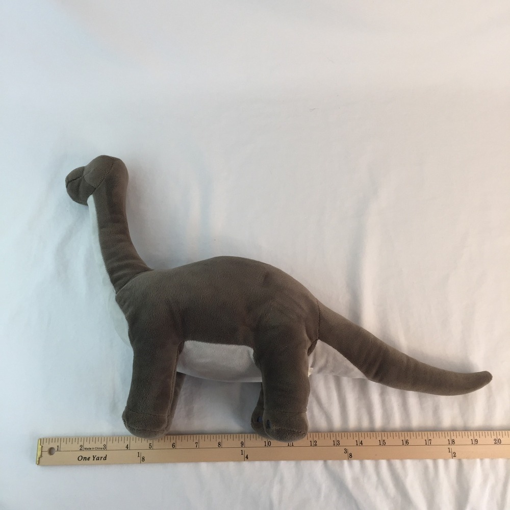 IKEA JATTELIK Dinosaur Plush Set 18" Green Stegosaurus 22" Brown Brontosaurus - Picture 13 of 13